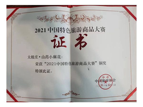 2021中國(guó)特色旅游商品大賽銅獎(jiǎng)